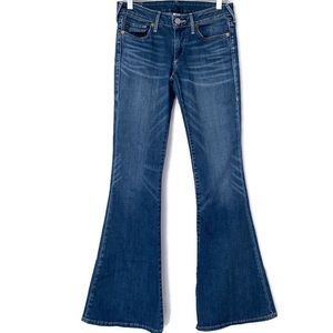 True Religion Karlie Low Rise Bell Bottom Jeans